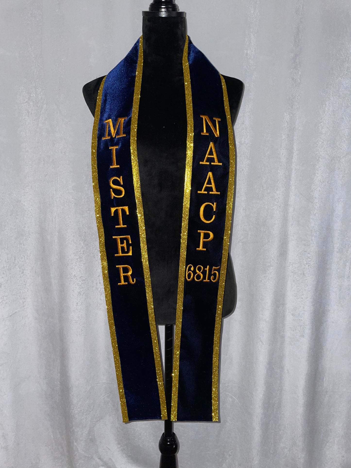 Velvet w/ Glitter Trim Sashes