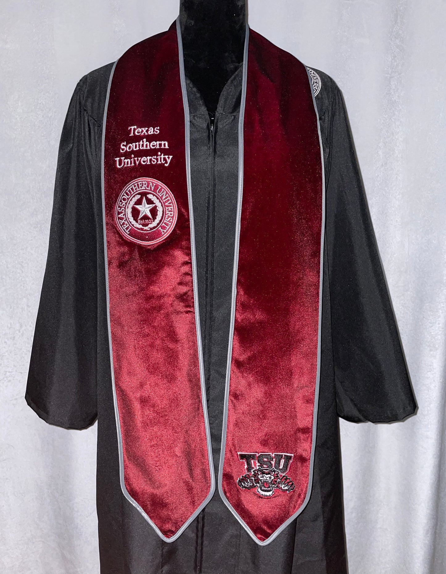 Pre-Made TSU Velvet Stole (READY TO SHIP)