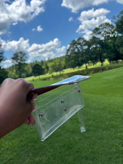 LV Clear Wristlet