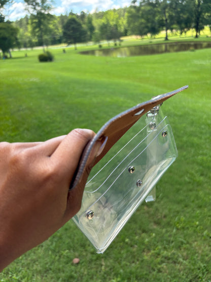 LV Clear Wristlet